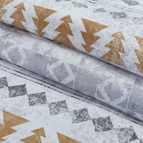 مفرش صيفي مفرد ونص 4 قطع - ليتون - رصاصي - بيج غام...