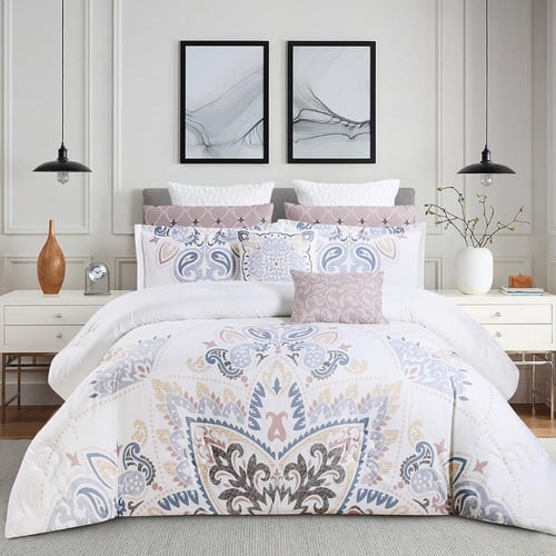 مفرش صيفي مزدوج 10 قطع - ريفيرا - متعدد الألوان