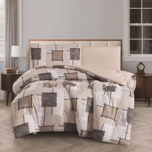 مفرش صيفي مفرد ونص 4 قطع - متعدد الألوان