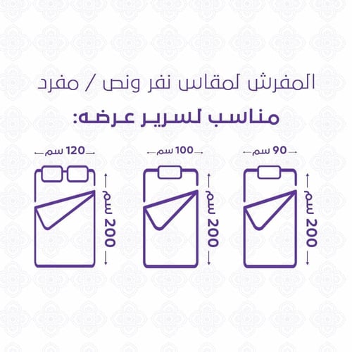 مفرش صيفي مفرد ونص 4 قطع - ليتون - أخضر - لحمي