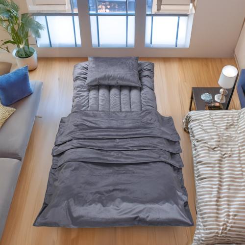 بكج للرحلات والضيوف - 3 قطع - رمادي