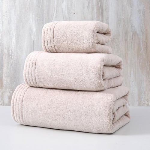 منشفة كورال فليس - إشيل - مقاس صغير -90x50 - بيج ف...