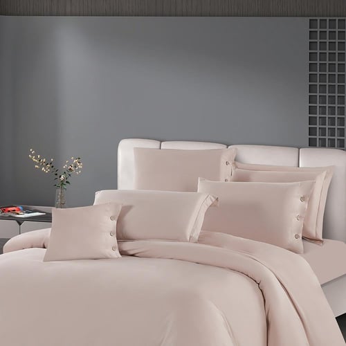 مفرش فندقي قطن عالي النعومة مزدوج 300 غرزه - 8 قطع...