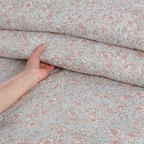 مفرش صيفي مفرد ونص 4 قطع - ليتون - اخضر فاتح - بيج