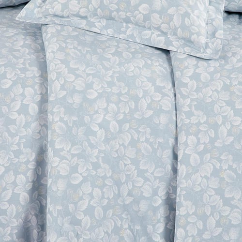 مفرش قطن صيفي مزدوج 8 قطع - زافيرا - ازرق ضبابي -...