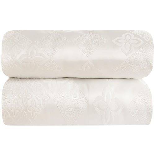 مفرش صيفي مزدوج جاكار 7 قطع - بيوني - سكري