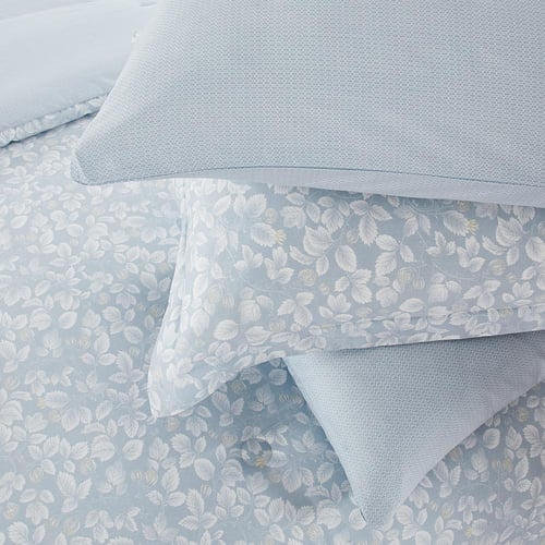 مفرش قطن صيفي مزدوج 8 قطع - زافيرا - ازرق ضبابي -...