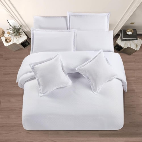 مفرش فندقي فاخر مزدوج ناعم 11 قطعة – سولين Soline-...