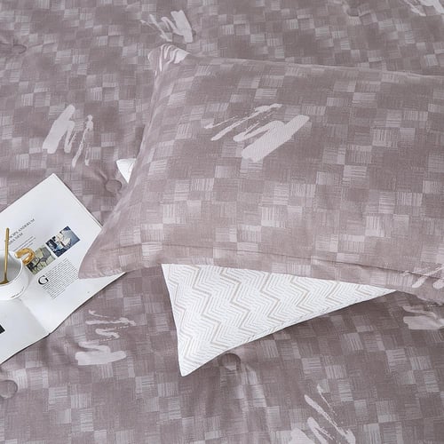 مفرش صيفي مفرد ونص 4 قطع - ليتشي - بني مائل للرماد...