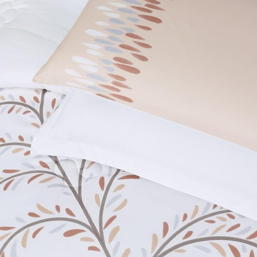 مفرش صيفي مفرد ونص 8 قطع - مارجو -ابيض