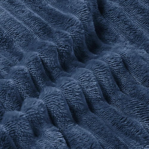 بطانية مخمل محفور اكاسيا 200 × 230 -كحلي