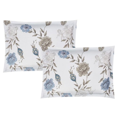 مفرش صيفي مفرد ونص 4 قطع - غاردينا -سكري - ازرق