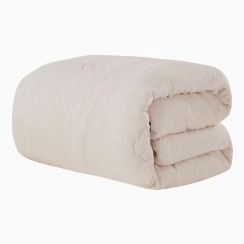 مفرش شتوي مخمل فرو محفور مقاس كوين 6 قطع - فلافيا...