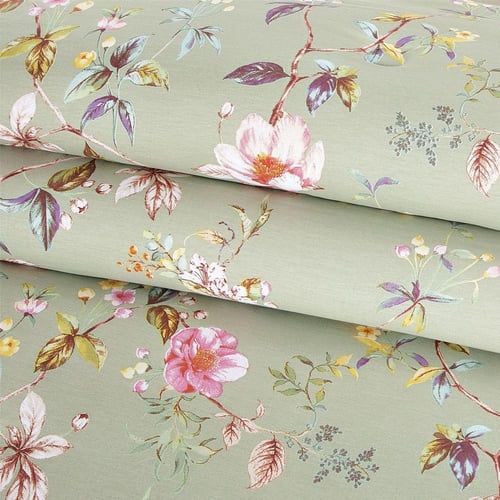 مفرش قطن صيفي مزدوج 8 قطع - افاليون -اخضر - بيج