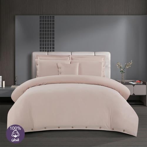 مفرش فندقي قطن عالي النعومة مزدوج 300 غرزه - 8 قطع...
