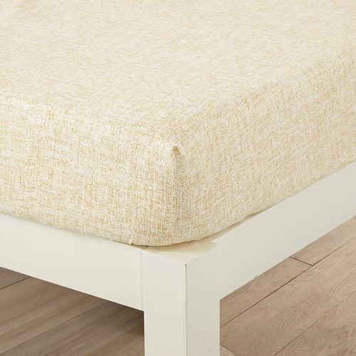 مفرش صيفي مفرد ونص 4 قطع - ليتشي - رمادي - اصفر