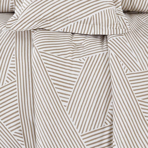 مفرش قطن صيفي مزدوج 8 قطع - زافيرا - كريمي - بيج غ...