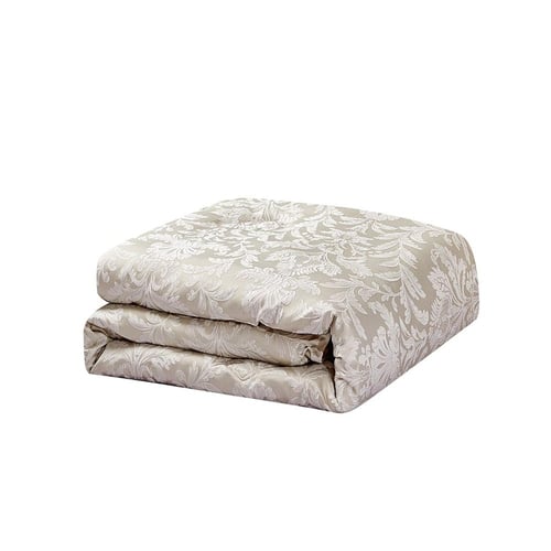 مفرش صيفي مزدوج جاكار 7 قطع - مارينثا - بيج فاتح