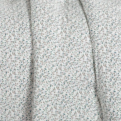 مفرش قطن صيفي مفرد ونص ٤ قطع - نولين -سكري - ازرق