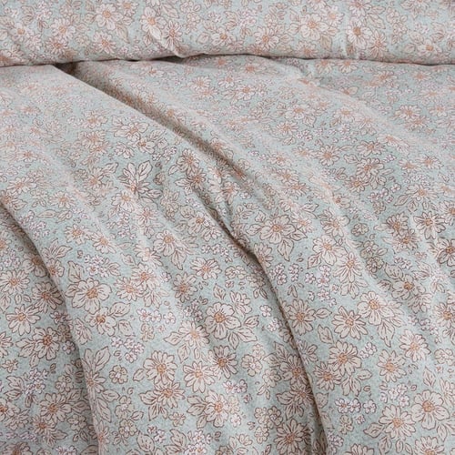 مفرش صيفي مفرد ونص 4 قطع - ليتون - اخضر فاتح - بيج