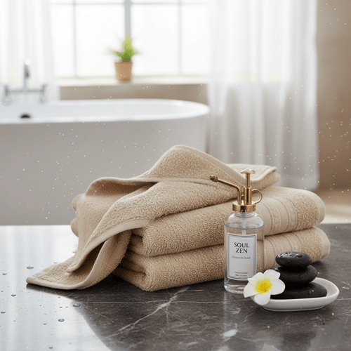 منشفة قطن - فيوريتا - مقاس صغير - 90*50 - بيج