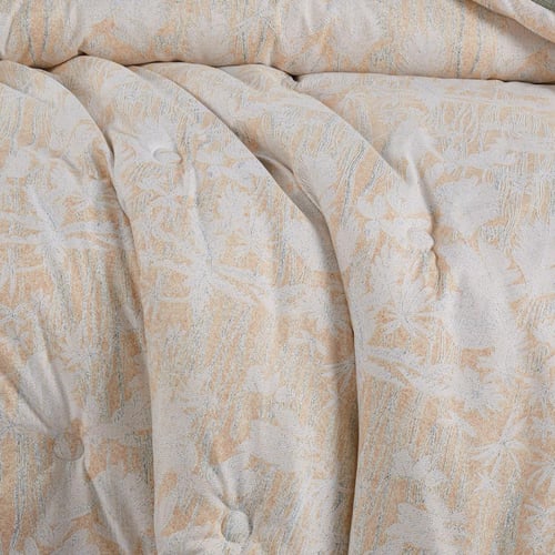 مفرش صيفي مفرد ونص 4 قطع - ليتون - بيج - اخضر