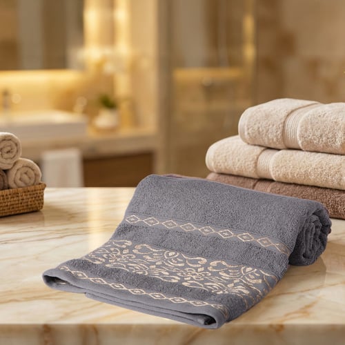 منشفة قطن - سوليفي - مقاس كبير - 160*80 -متعدد الأ...