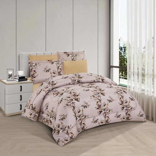 مفرش صيفي مزدوج 6 قطع - كاليندا - متعدد الألوان