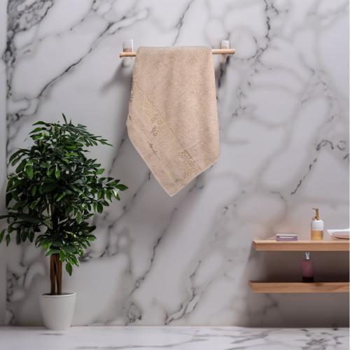 منشفة قطن اجاتا مقاس 90*150 - بني