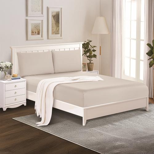 طقم شرشف صيفي مفرد ونص ٣ قطع - نوفارا - بيج