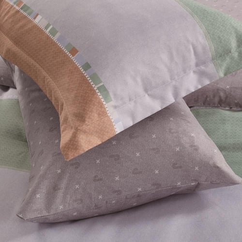 مفرش صيفي مفرد ونص 4 قطع - ليتون -رمادي - رصاصي -...