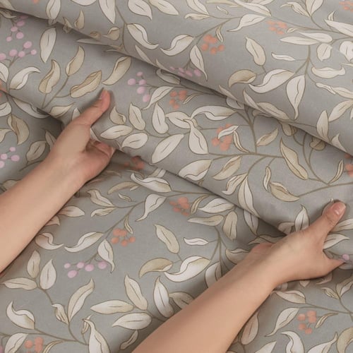 مفرش صيفي مفرد ونص 4 قطع - ليتون -زيتي - زهري