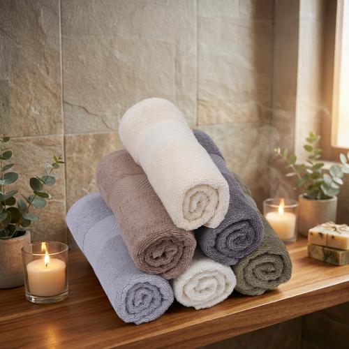 منشفة قطن - لافينتو- مقاس صغير - 90*50 - متعدد الأ...