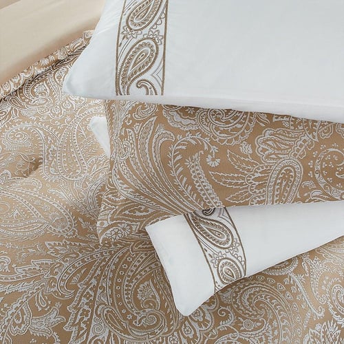 مفرش صيفي فاخر مفرد ونص جاكار مطرز 6 قطع – أمارثا...