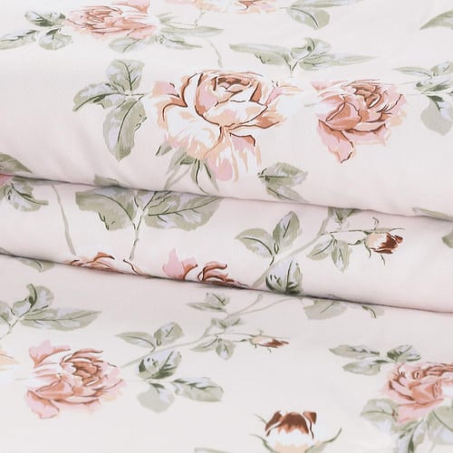 مفرش صيفي مفرد ونص 4 قطع - ليتون - كريمي - أخضر -...