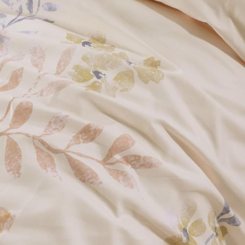 مفرش صيفي مفرد ونص 8 قطع - مارجو -كريمي غامق