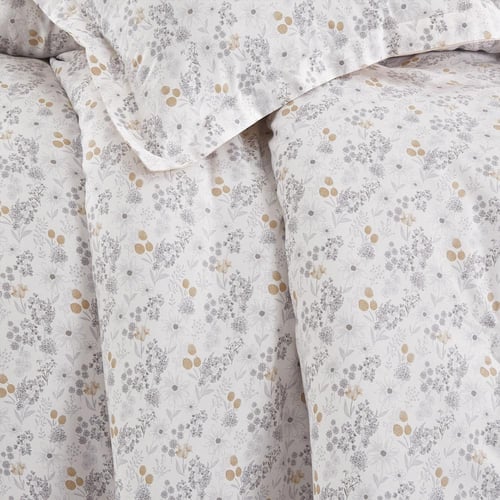 مفرش قطن صيفي مزدوج 8 قطع - كاليفيرا - ابيض - بيج