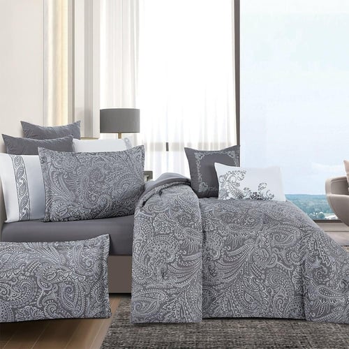 مفرش صيفي فاخر مفرد ونص جاكار مطرز 6 قطع – أمارثا...