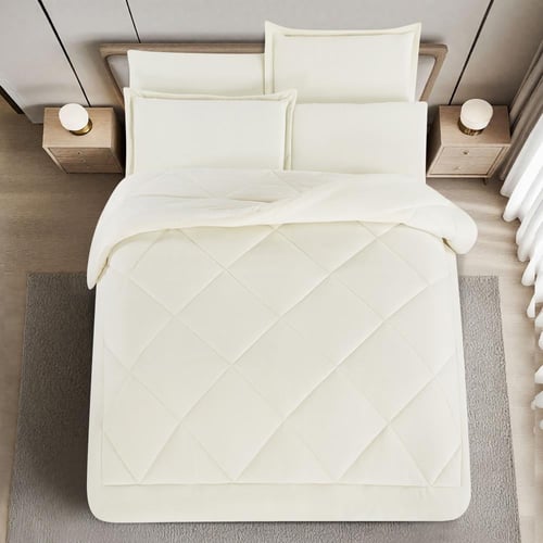 مفرش شتوي مخمل فرو مفرد ونص 4 قطع - ميرولينا - سكر...