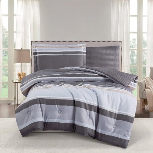 مفرش صيفي مفرد ونص 4 قطع - ليتون - متعدد الألوان