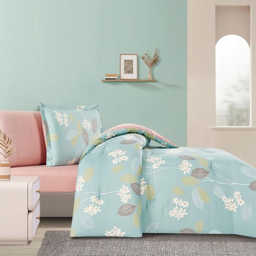 مفرش صيفي مفرد ونص 4 قطع - اليساندرا - تركوازي - و...