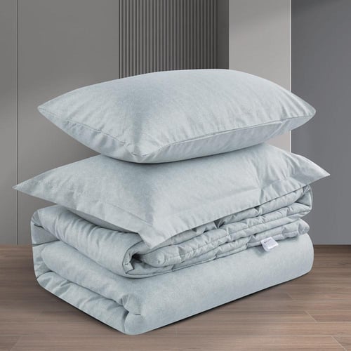 مفرش صيفي مفرد ونص 4 قطع - ليتون -فيروزي فاتح