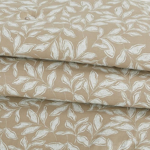 مفرش قطن صيفي مقاس كوين 8 قطع - نوفارين -بيج غامق...