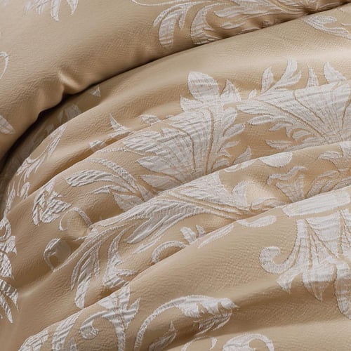 مفرش صيفي فاخر كوين جاكار مطرز 8 قطع – رومينا - بي...