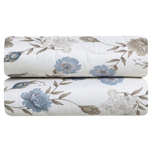 مفرش صيفي مفرد ونص 4 قطع - غاردينا -سكري - ازرق