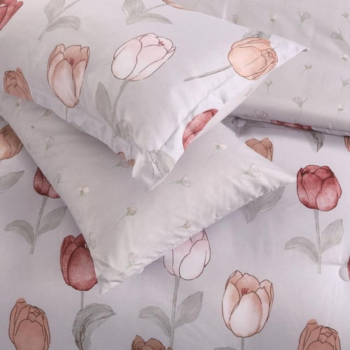 مفرش صيفي مفرد ونص 4 قطع - تيانا - رصاصي - رمادي ث...