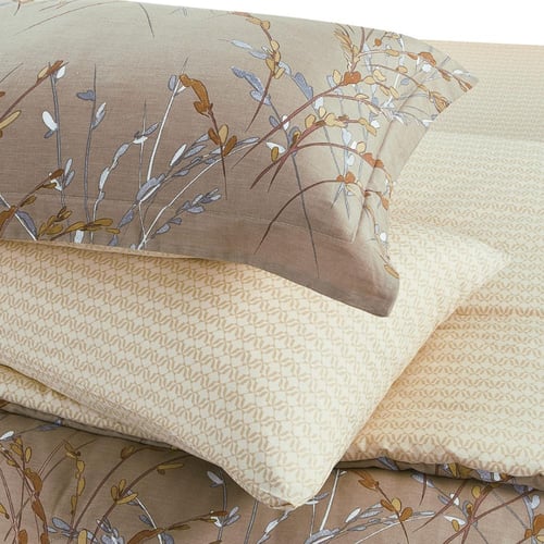 مفرش قطن صيفي مفرد ونص 4 قطع - فاليريا - بني - كري...