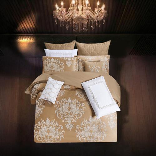 مفرش صيفي فاخر مزدوج جاكار مطرز 12 قطعة – كاسيانا...