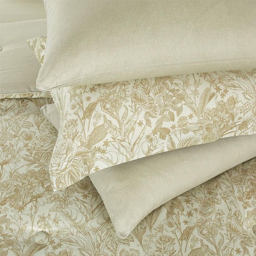 مفرش قطن صيفي مزدوج 8 قطع - افاليون - اخضر