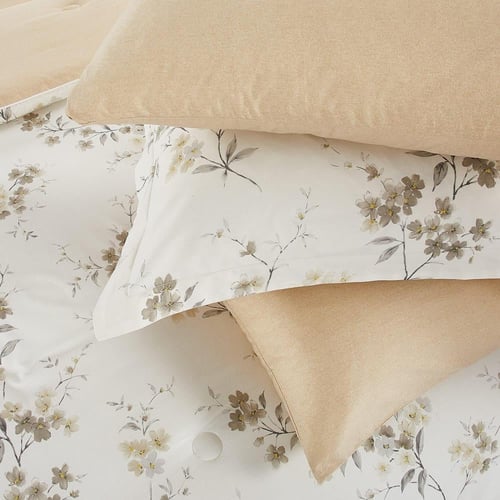 مفرش قطن صيفي مقاس كوين 8 قطع - نوفارين - سكري - ب...